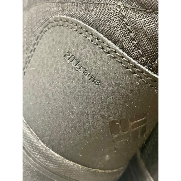 COLUMBIA BOOTS 200 GRAMS WINTER SNOW BLACK COZY FAUX FUR/ LEATHER SZ 7 GOTHCORE - Picture 7 of 13